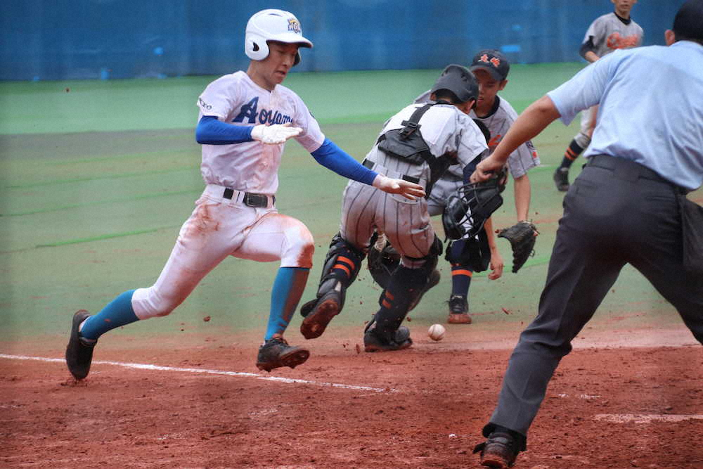 【画像・写真】【東東京】スリーバントの青学、スクイズから快勝　また小技で先制