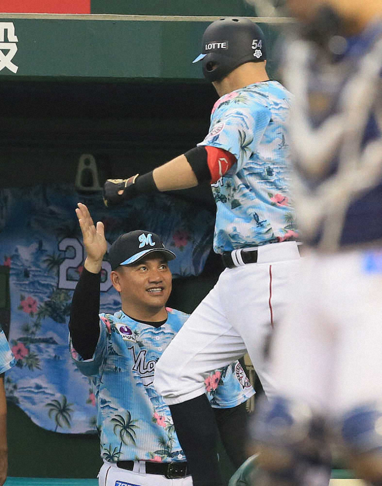 【画像・写真】ロッテ　7回にレアードが逆転2ラン　シーズン後半を白星発進