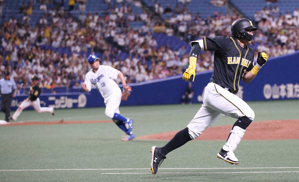 【画像・写真】阪神　糸井が同点二塁打！松坂の初球を強振