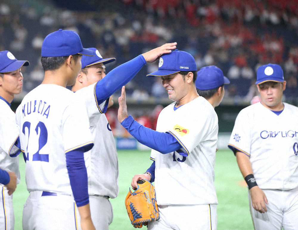 【画像・写真】シティライトの元ヤクルト児山　力投も7回力尽きる