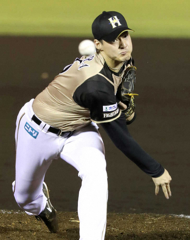 【画像・写真】日本ハム・有原、8回無失点でリーグ単独トップの10勝目！「良い流れを何とか止めないように投げた」