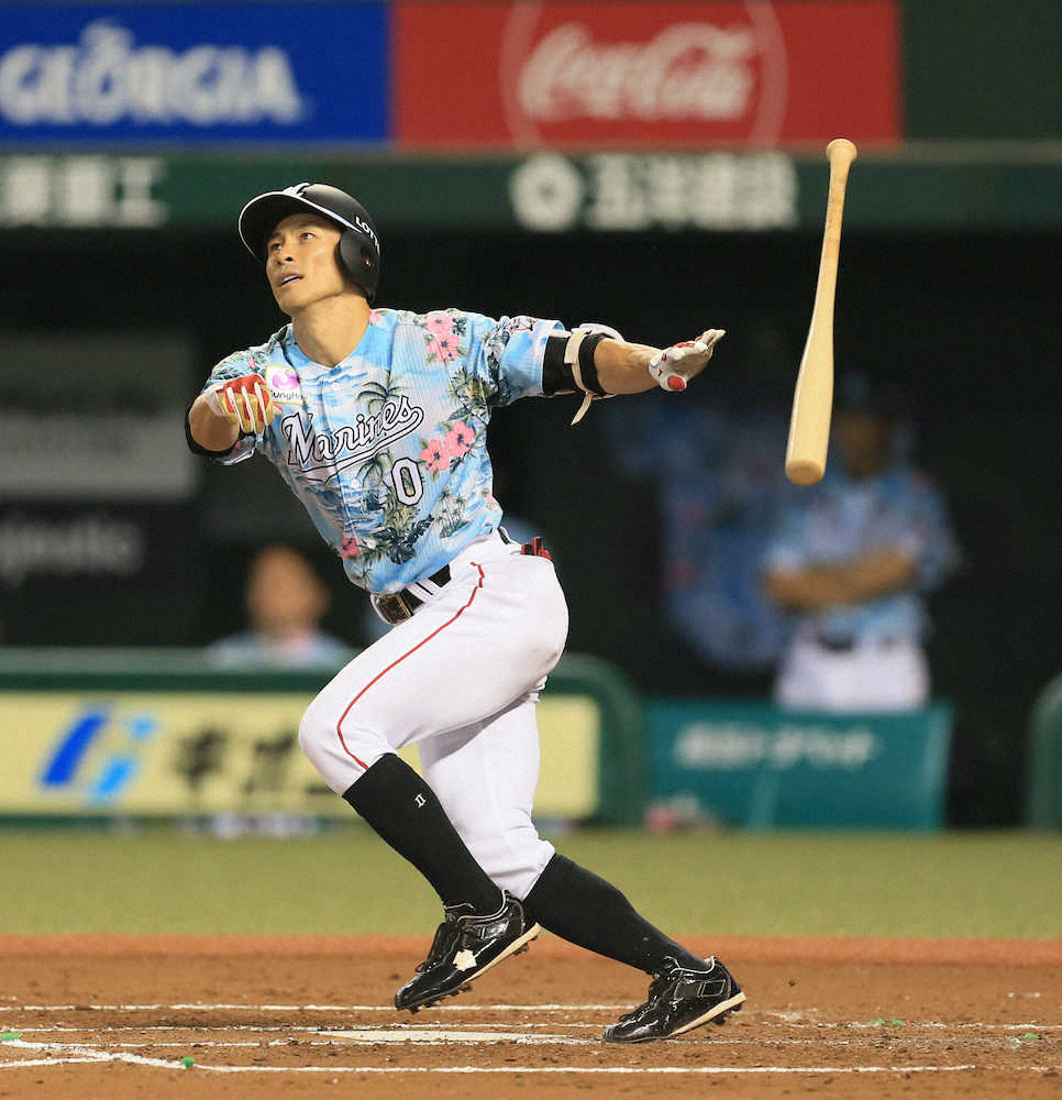 【画像・写真】リーグ首位打者のロッテ・荻野　2安打1打点　2試合連続マルチ安打で打率は・330にアップ