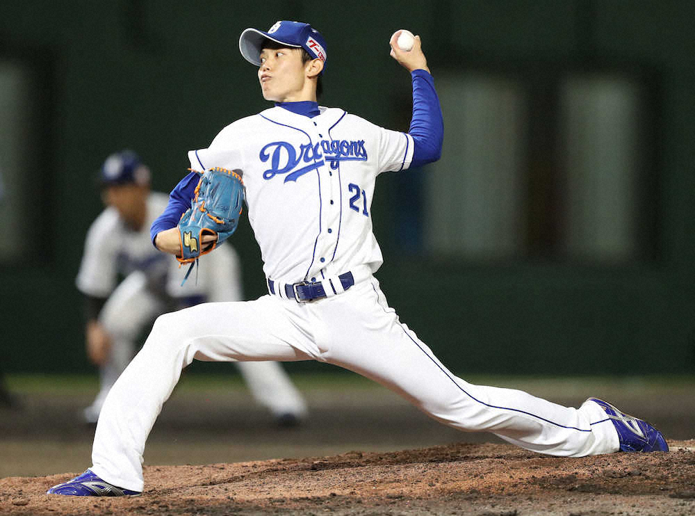 【画像・写真】中日・岡田5年ぶりS　冷静3人斬り「ホッとはしていない」