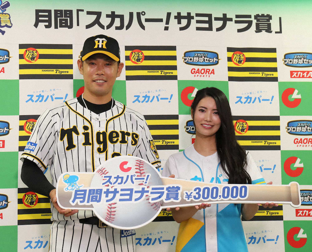 【画像・写真】阪神・原口＆ロッテ・鈴木に6月の「スカパー！サヨナラ賞」