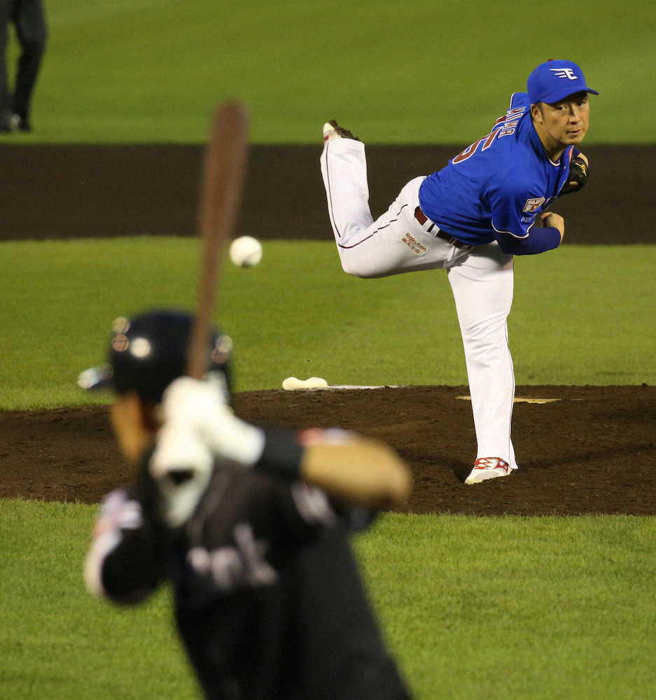 【画像・写真】美馬、8回までパーフェクト投球も…9回先頭の明石に四球、栗原に安打打たれる
