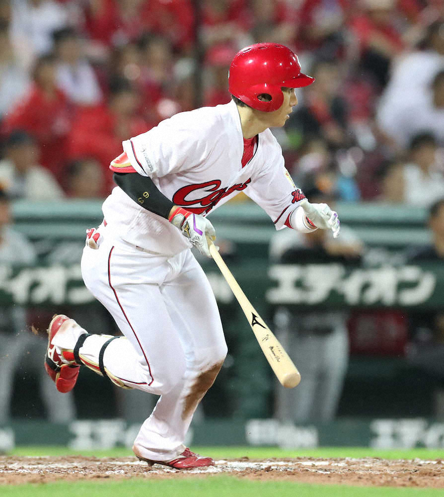 【画像・写真】広島・西川3安打で菅野KO　大逆転立役者「今日の勝ちは大きい」