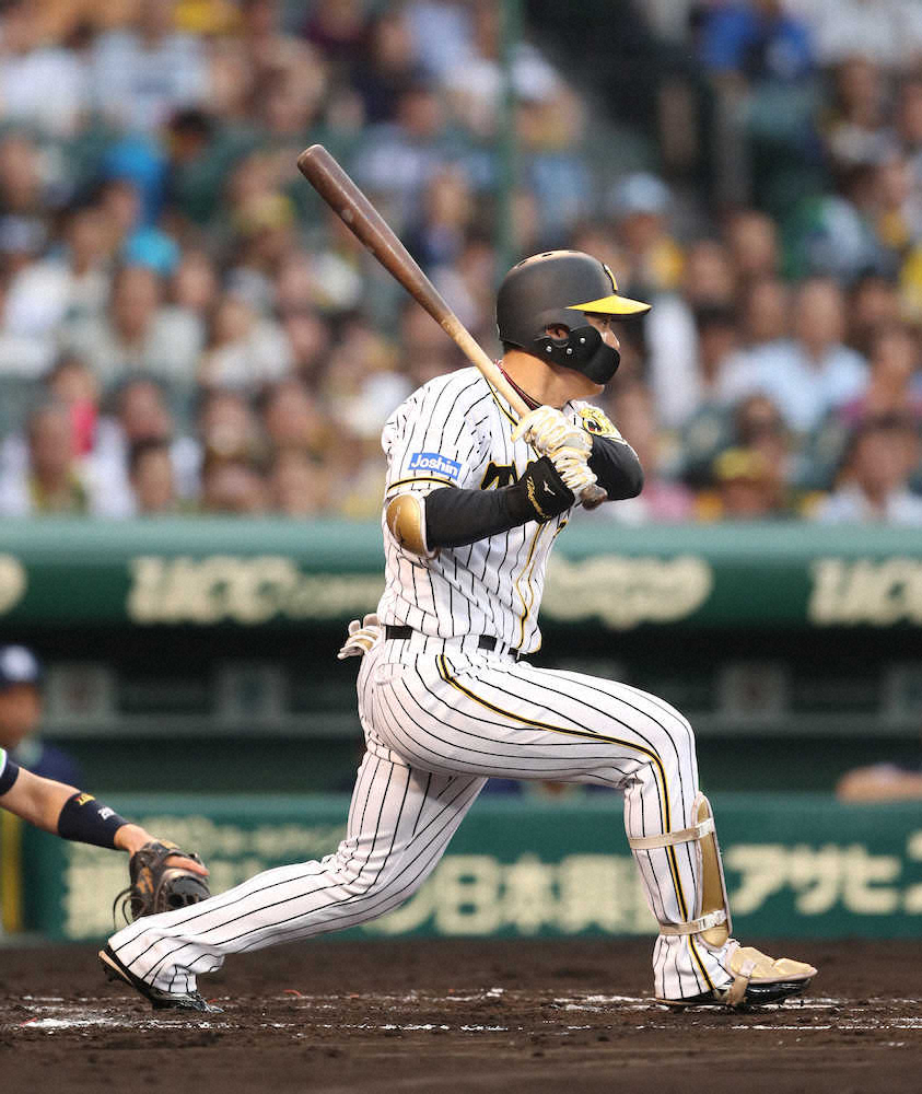 【画像・写真】6連敗中の矢野阪神　高山の適時打で先制に成功　大山の二塁打が起点