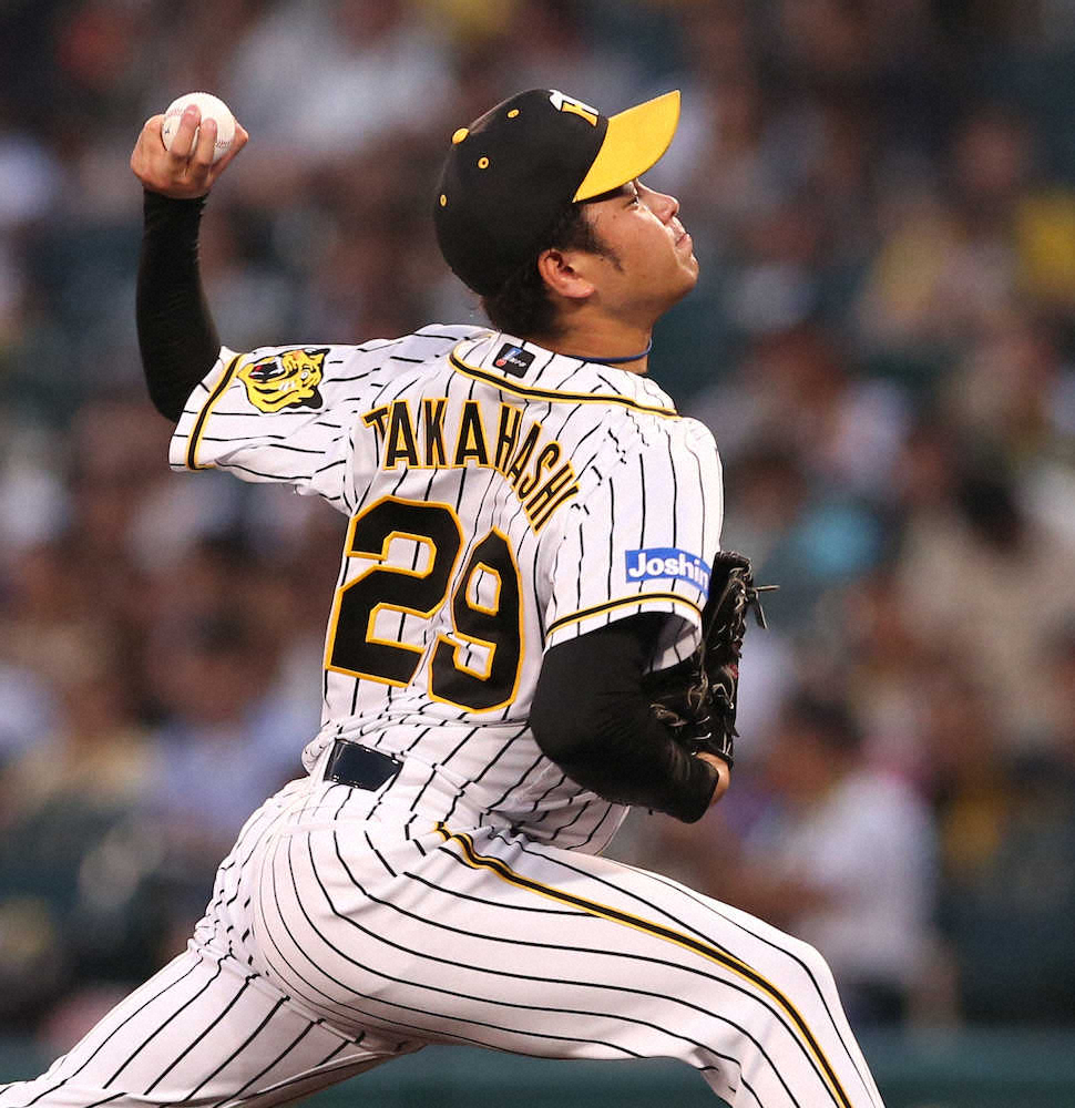 【画像・写真】阪神先発・高橋遥　6回に逆転許す　中村に右前タイムリー　21イニングぶりの失点