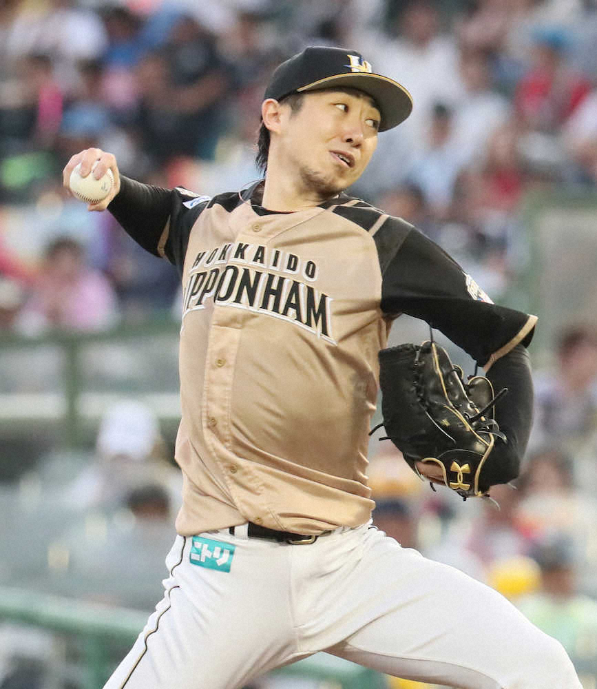 【画像・写真】日本ハム・金子　6回無安打無失点で交代　古巣・オリックス相手に快投