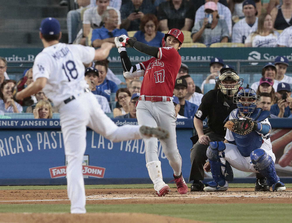 【画像・写真】大谷、代打でマエケン撃ち　直後に花巻東が逆転決勝「母校を応援」