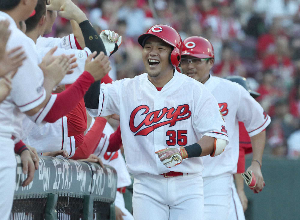 【画像・写真】広島破竹の6連勝で借金完済！　三好2年ぶり弾など3発で今季4度目2桁得点　野村65日ぶり4勝目　