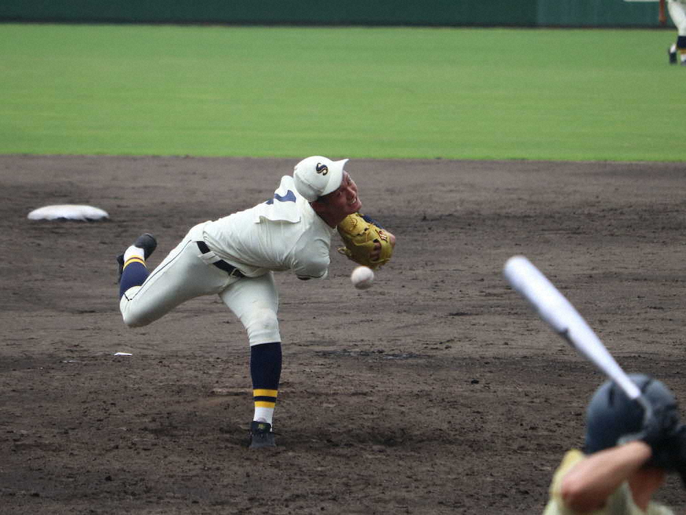 【画像・写真】【岡山】右足けいれんも平然…創志学園・西は1失点完投
