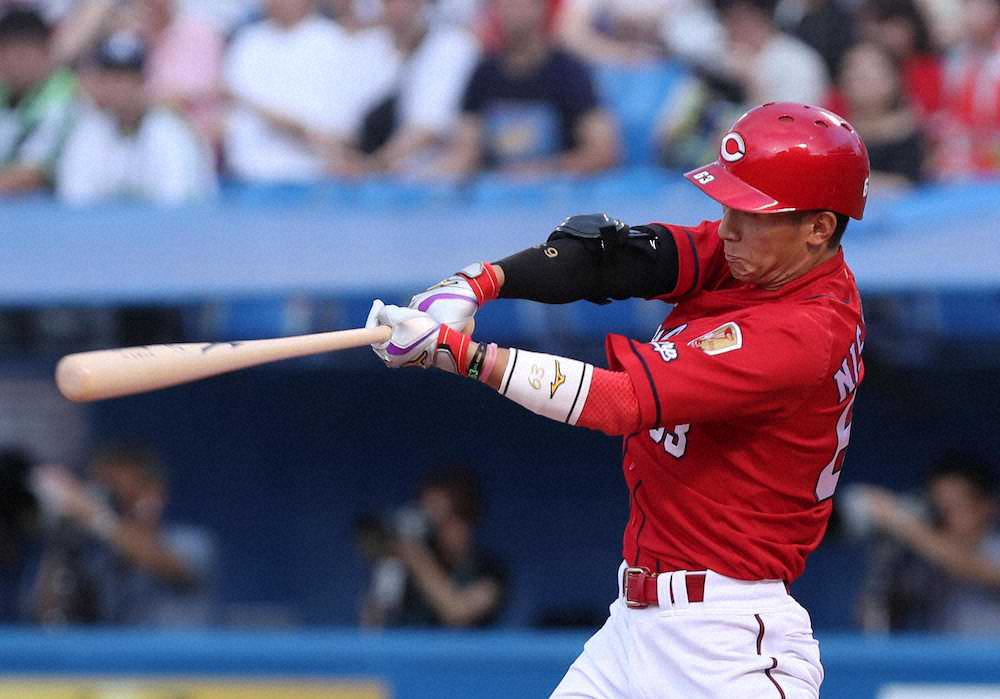【画像・写真】広島・西川　最近6試合で3本目の先頭打者アーチ　64日ぶり白星目指す同学年・床田に最高プレゼント