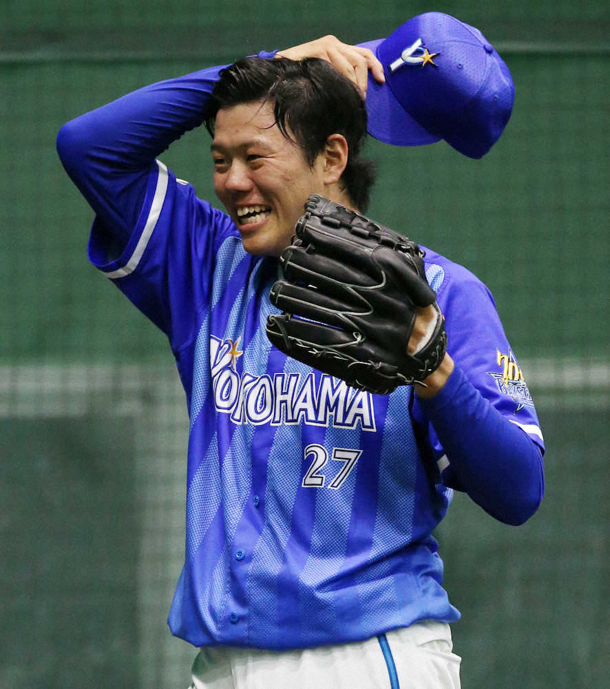 【画像・写真】DeNA上茶谷、4戦ぶり白星へ　前回で復調「しっかり試合つくる」