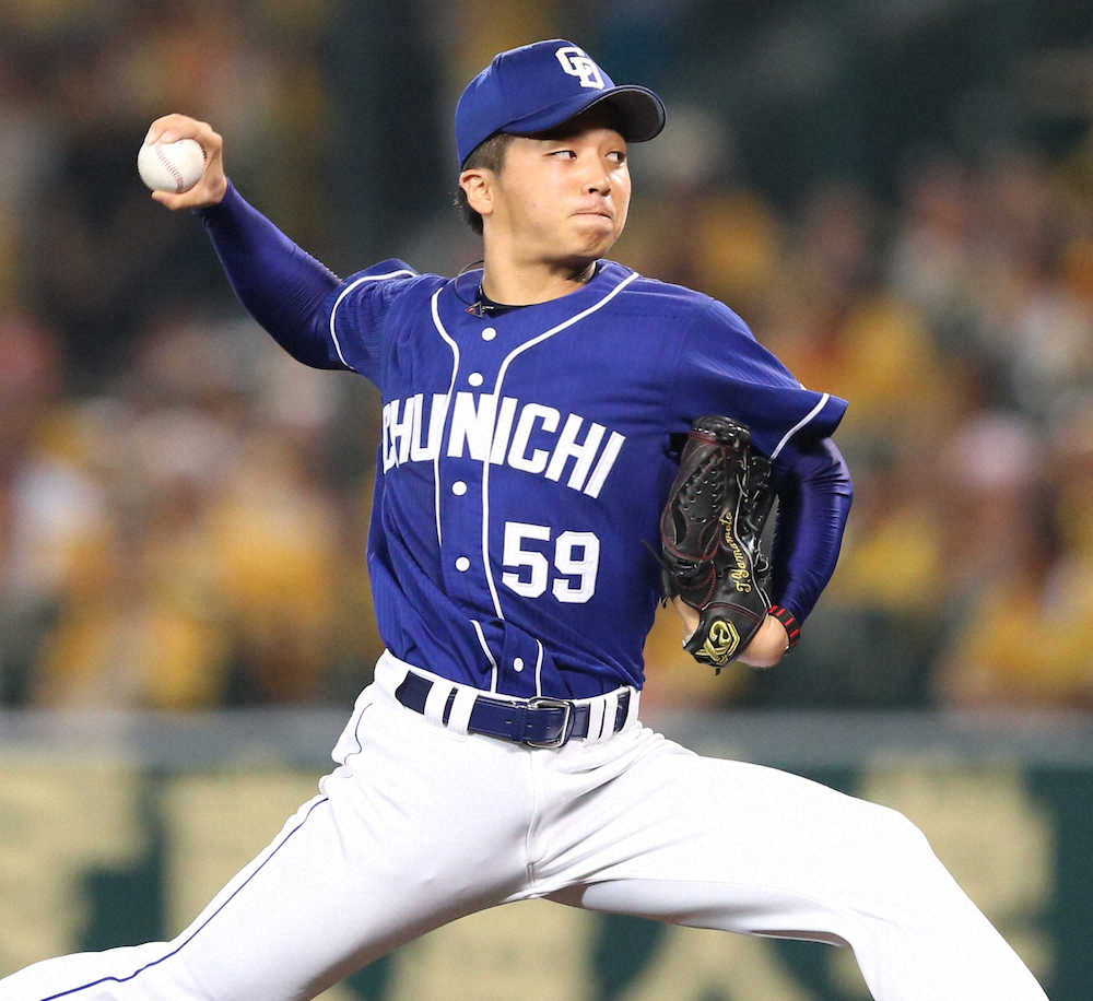【画像・写真】中日・山本、6回4安打1失点でプロ初勝利の権利