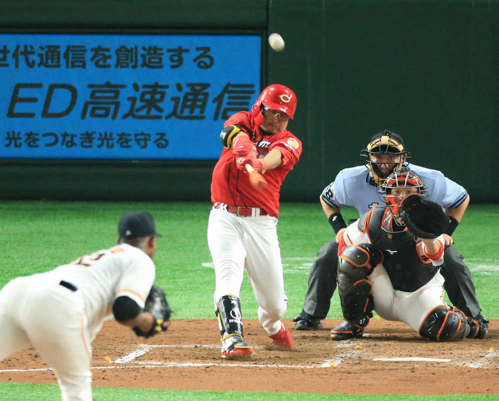 【画像・写真】広島　松山の4号ソロで同点！　3戦2発で上昇気配だ