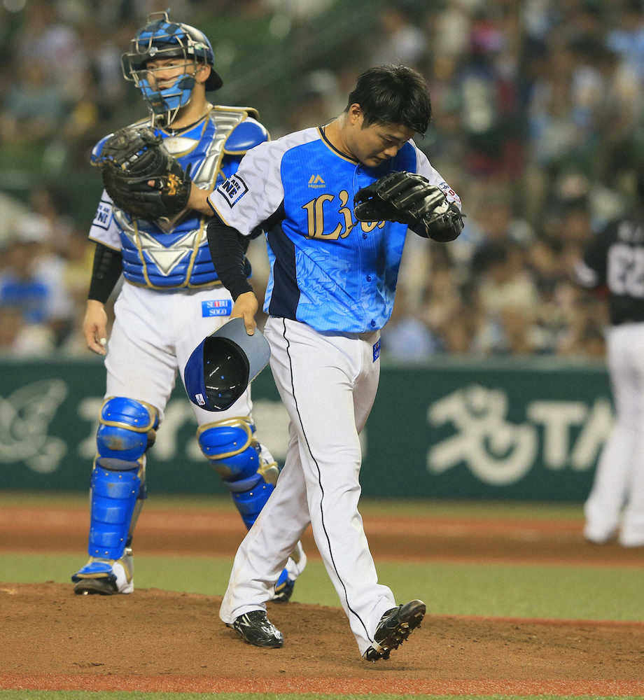 【画像・写真】西武のドラフト1位・松本航　自己最短5失点KO「先発として申し訳ないです」