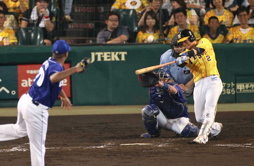 【画像・写真】阪神　北條の3号ソロで追いついた　4試合ぶりにスタメン