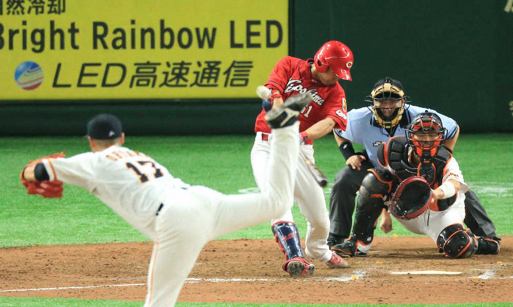 【画像・写真】広島来た来た！巨人と4差、DeNAと0・5差　代打陣躍動、磯村バスターエンドランV打＆坂倉3ラン