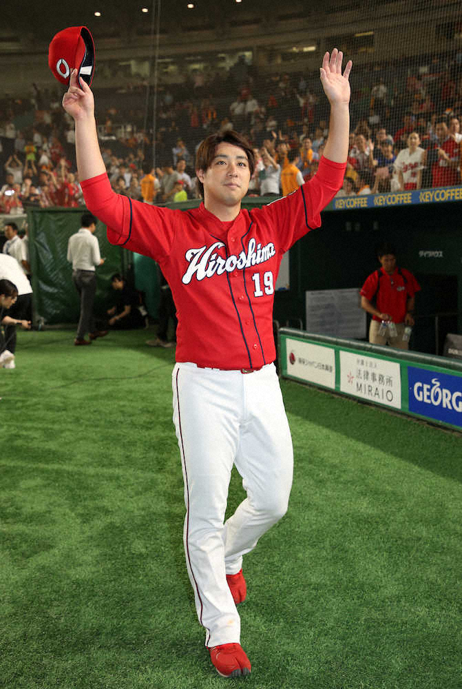 【画像・写真】広島・野村　6回1失点でG斬り、通算70勝目　1―1で降板直後に打線爆発「いつも助けてくれる」