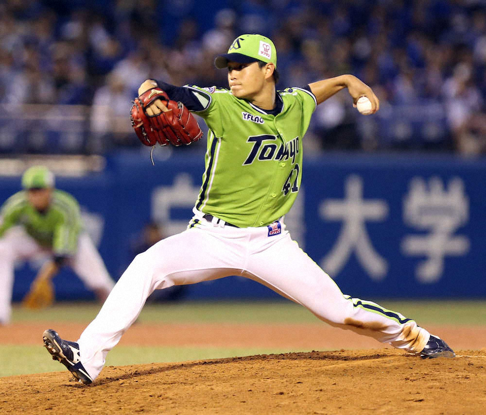 【画像・写真】ヤクルト　9安打7得点で中日下す　先発・高橋は6回2失点で3勝目