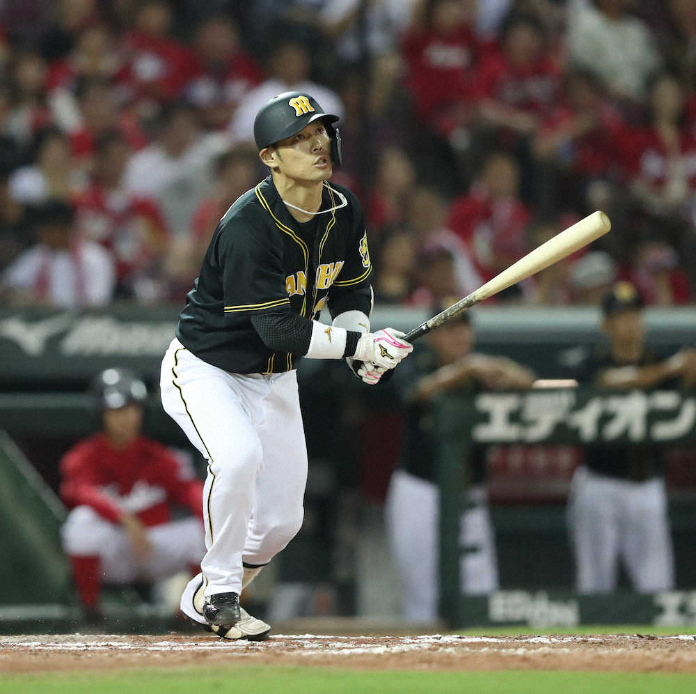 【画像・写真】阪神・原口、代打で今季1号　リーグ戦332日ぶり一発で一矢報いる