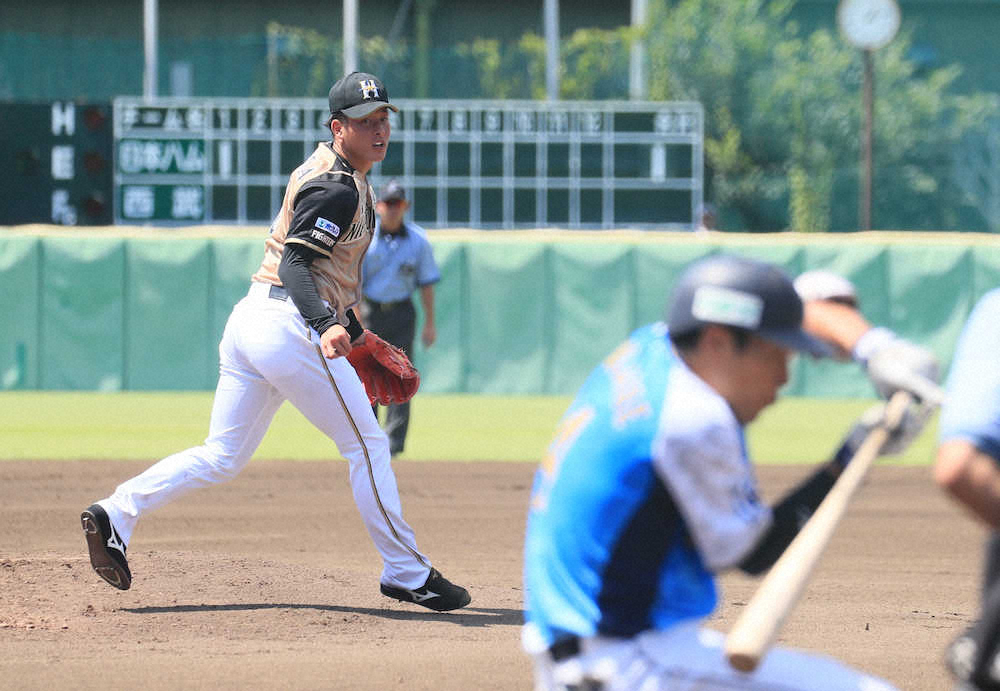 【画像・写真】日本ハム・吉田輝星、2軍戦でわずか8球、危険球退場　8日に連投決定