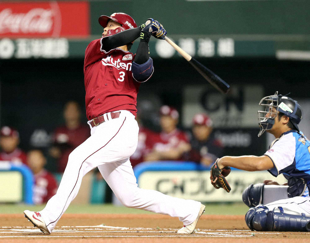 【画像・写真】楽天・浅村　豪快な24号先制アーチ「逆らわずに打つことができた」