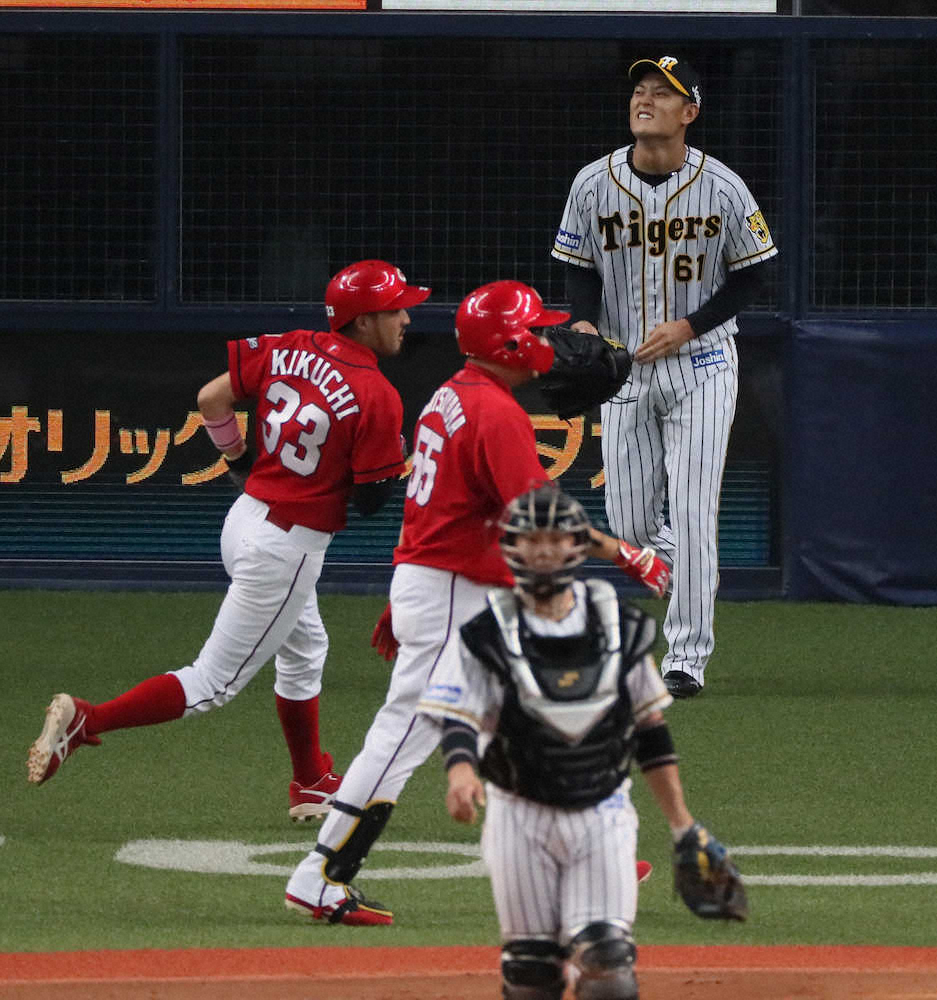 【画像・写真】阪神の高卒4年目右腕・望月　プロ初勝利ならず　5回途中4点目を失ったところで降板
