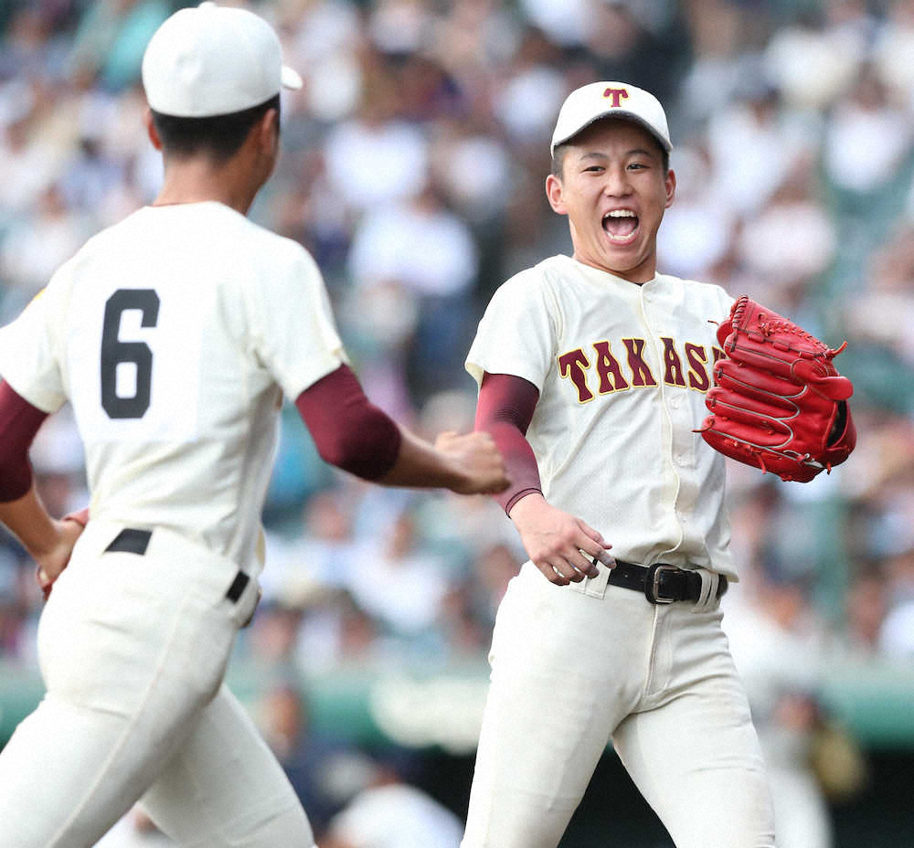 【画像・写真】高岡商　2年連続3回戦進出！　エース・荒井が3失点完投