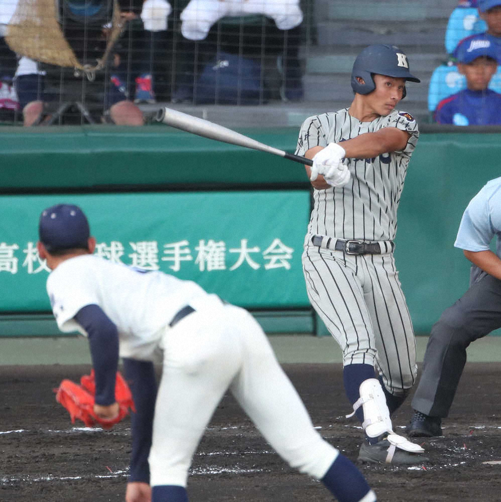 【画像・写真】敦賀気比・木下　4安打5打点の活躍もお立ち台はサイクルの杉田「今日は自分やろ？と思ったけど」と笑顔