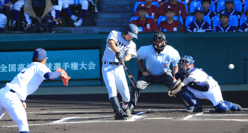 【画像・写真】仙台育英　2戦連続2桁安打で3回戦進出！1番・中里、4安打1打点に「出来過ぎ」