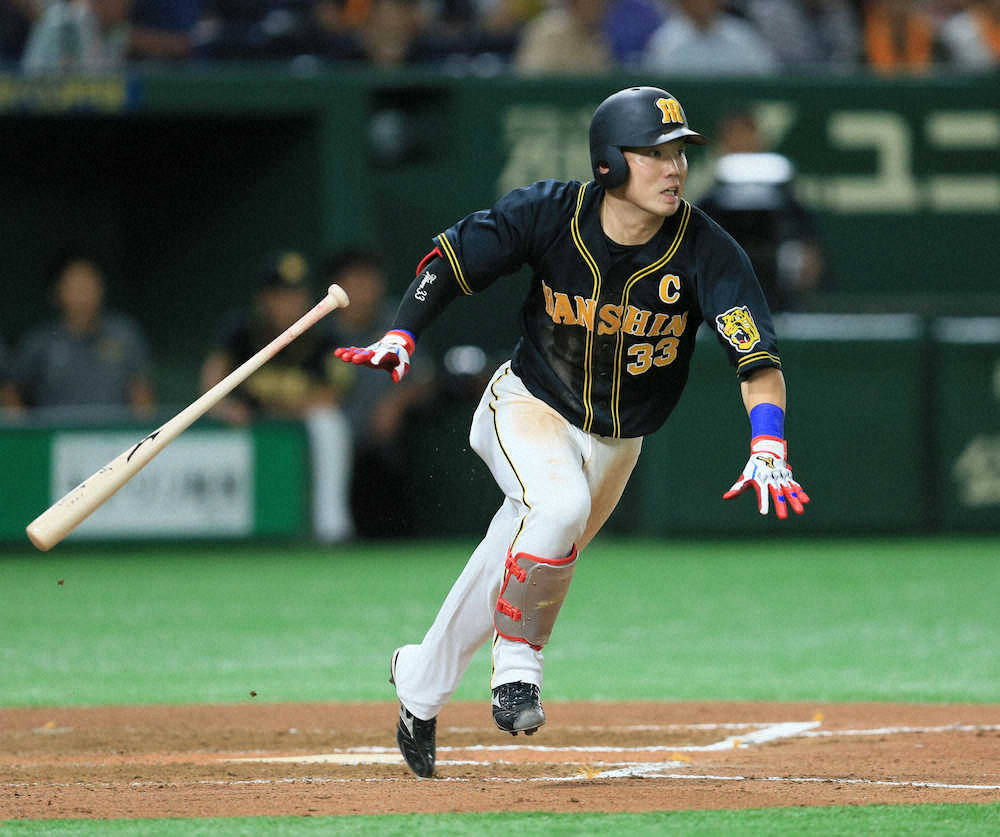 【画像・写真】阪神　6回に反撃　5番・糸原内野安打で1点返す