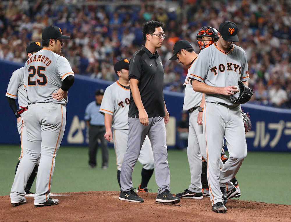 【画像・写真】巨人、拙守響いてM点灯お預け　連勝6でストップ　ヤングマンは7失点炎上