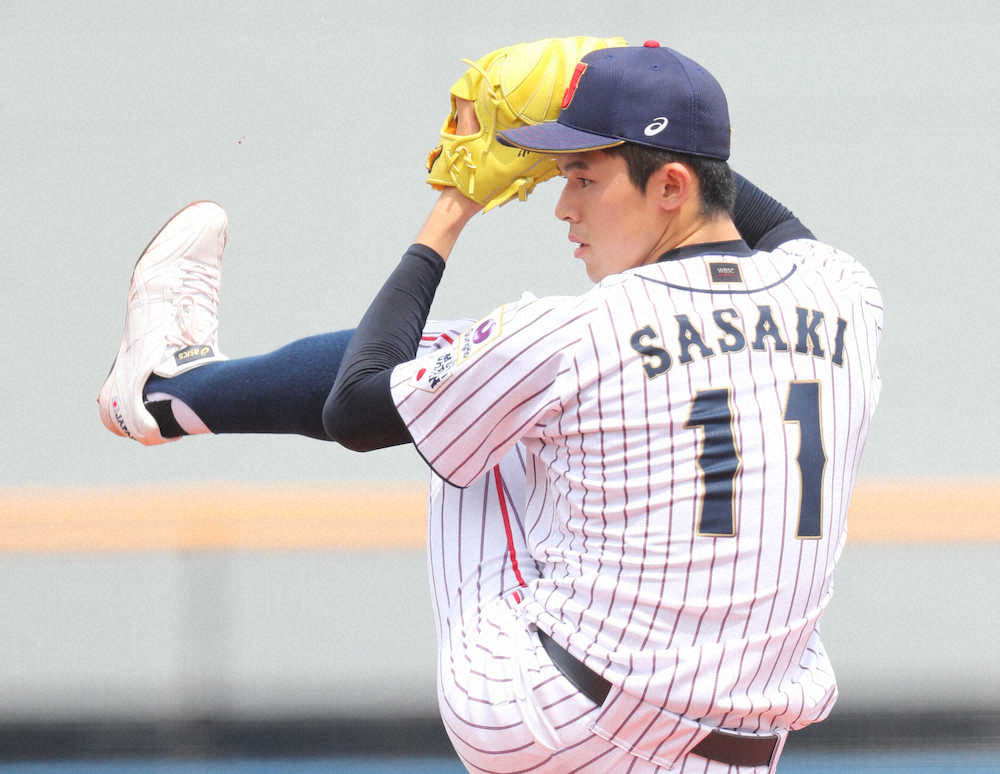 【画像・写真】佐々木　抑えもOK！9回無安打零封締め　最速153キロ「力加減は7、8割」