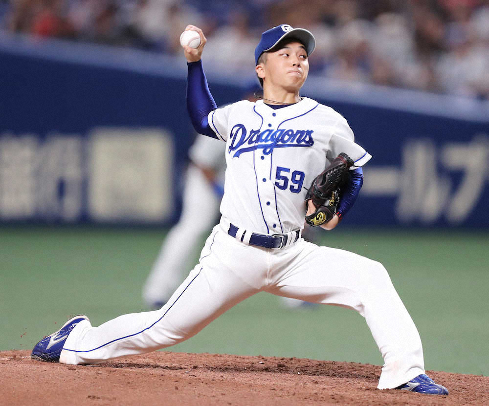 【画像・写真】中日　11安打10得点で6カードぶり勝ち越し　19歳山本が6回途中2失点で本拠初星となるプロ2勝目