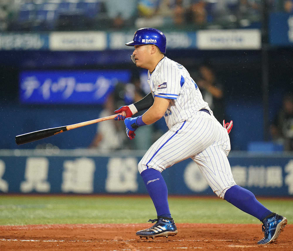 【画像・写真】DeNA・筒香、ここぞで同点打＆勝ち越し打！　2位死守し首位・巨人に5ゲーム差