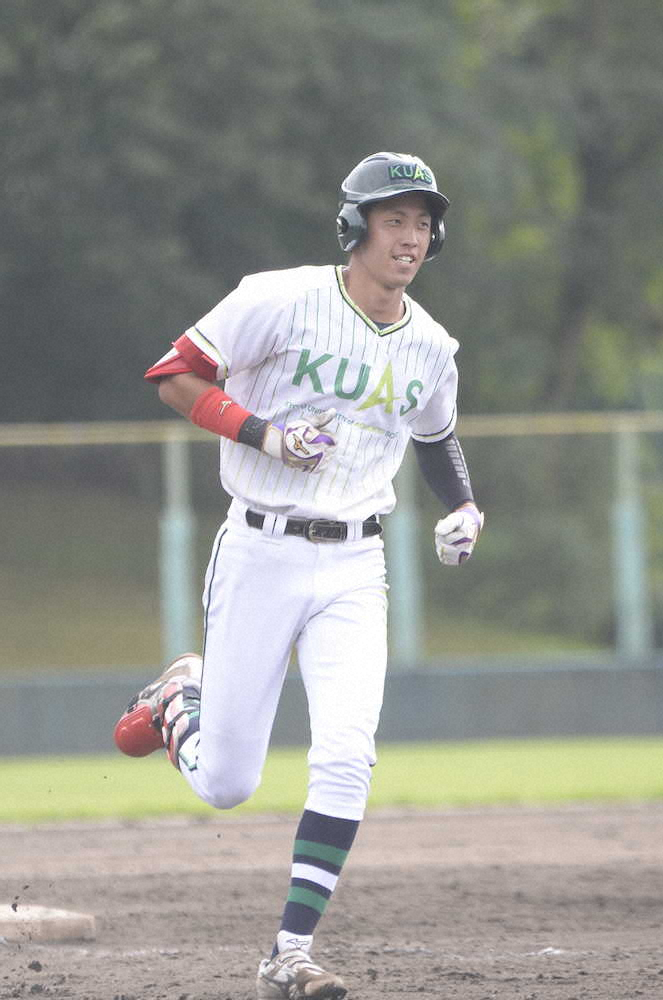 【画像・写真】先端大・吉村　代打サヨナラ弾！人生初の本塁打が劇弾に「自分でもびっくりしています」