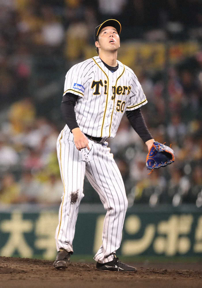 【画像・写真】阪神・青柳、無援9敗　7回1失点も一発に泣く「反省です」