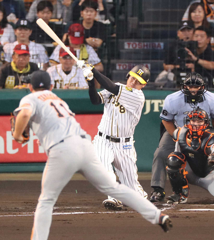 【画像・写真】阪神・福留が塁審直撃の“珍打”　抜けていれば長打も…塁審気遣う