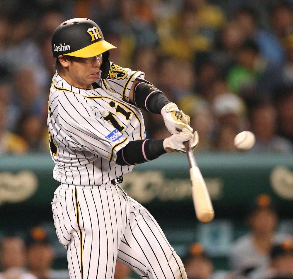 【画像・写真】阪神3試合ぶり先制！梅野適時打、西は絶妙スクイズ
