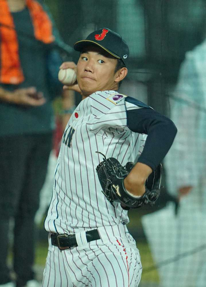 【画像・写真】奥川、甲子園決勝以来のブルペン　スーパーラウンド復帰へ準備着々