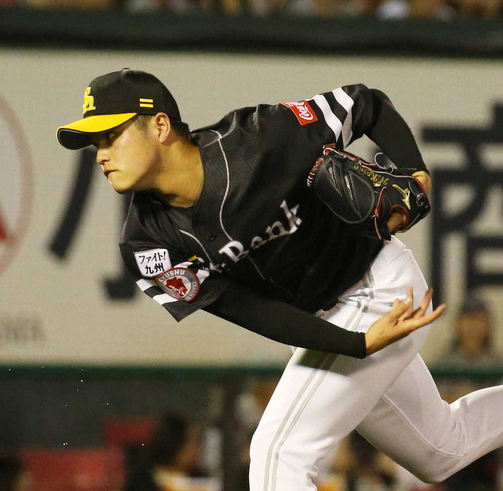 【画像・写真】ソフトB　11勝の高橋礼、22ホールド8Sの甲斐野　パ新人王争う2人から目が離せない