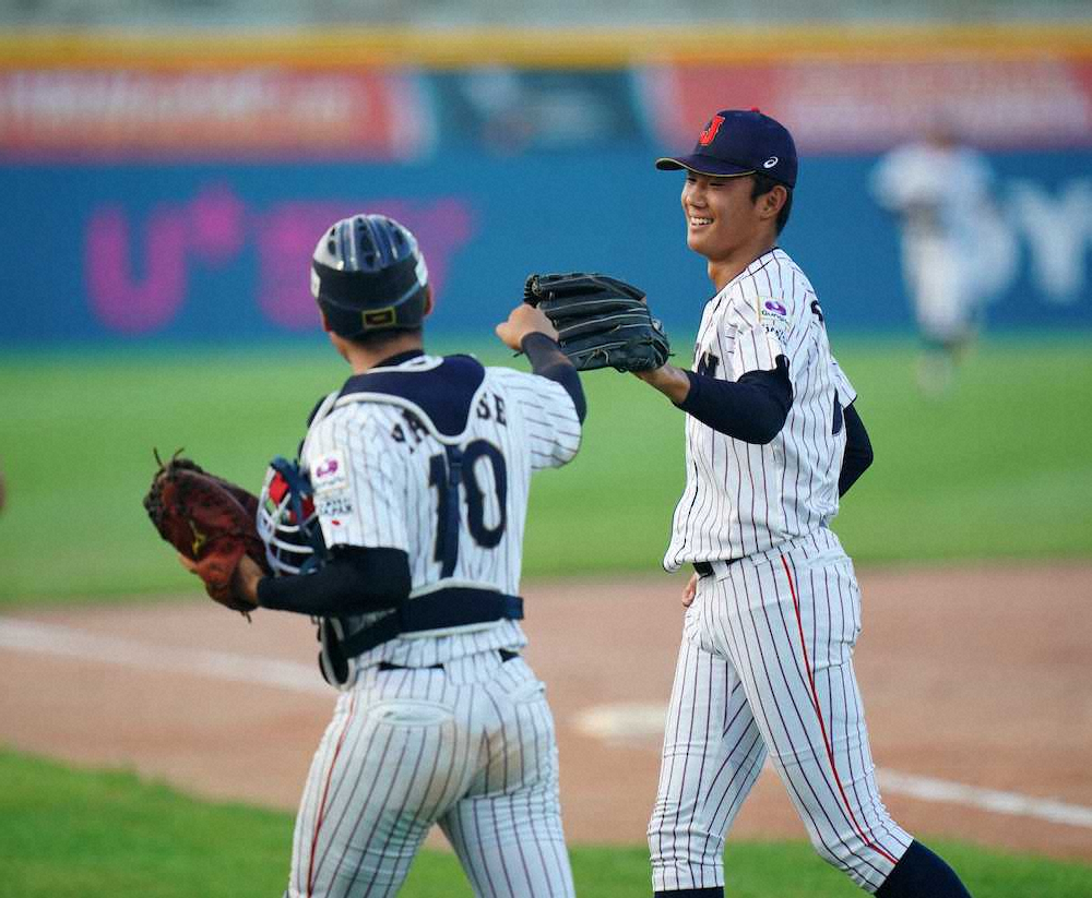 【画像・写真】U18侍・奥川、初回いきなり3K！甲子園決勝以来の登板で150キロ台連発