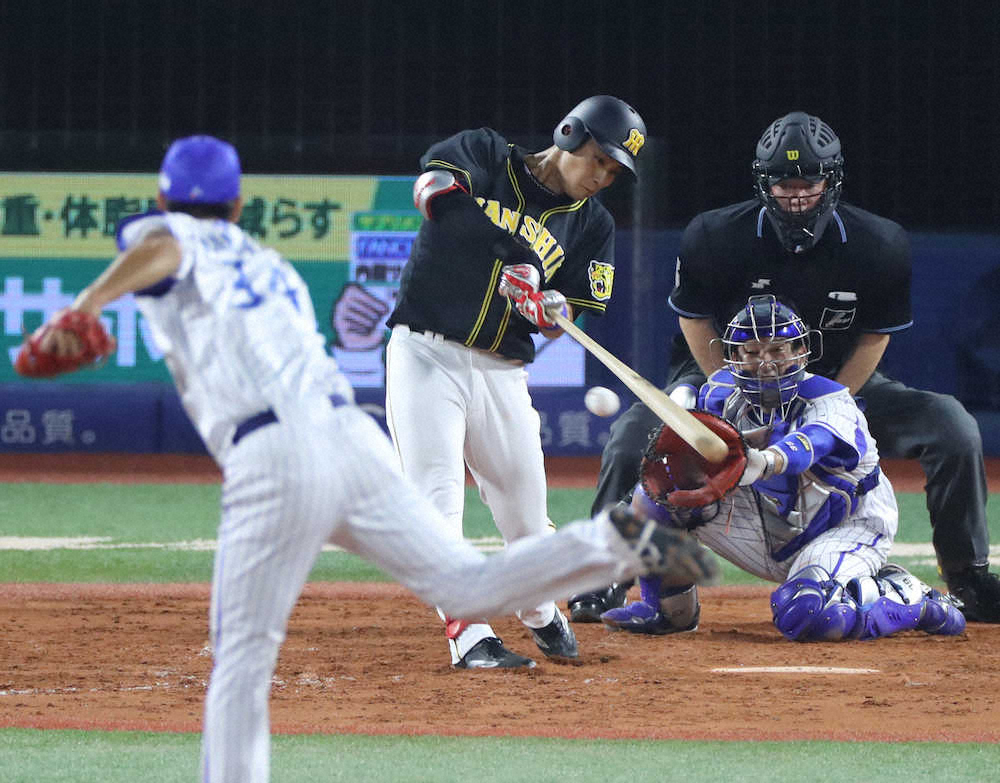 【画像・写真】近本だけじゃない！木浪が13試合連続安打で新人記録に並ぶ　