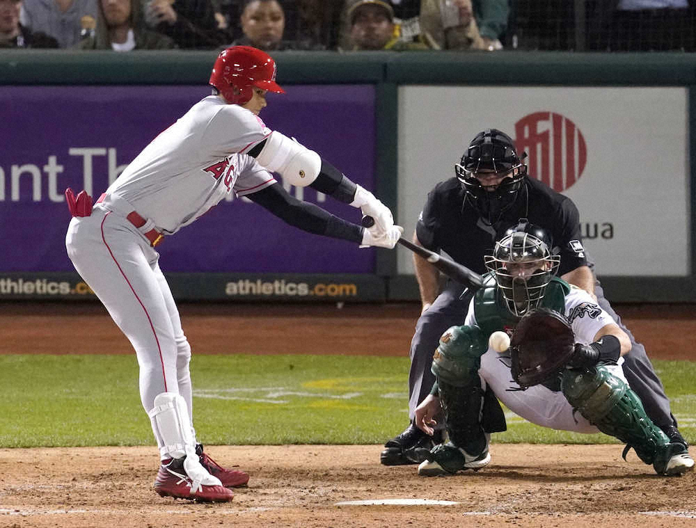 【画像・写真】大谷、今季初「5番DH」で3三振　シーズン100三振に到達
