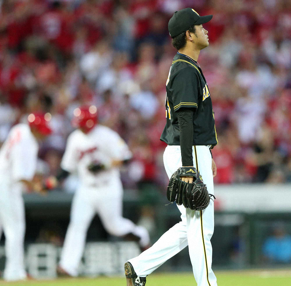 【画像・写真】阪神・高橋遥　涙目　自己最短4回KO「情けない」