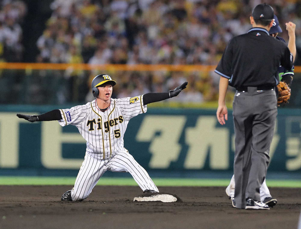 【画像・写真】近本、瞬間の足技にネット大興奮！「忍者やん」「足技に感動」「良いもの見せて貰った」