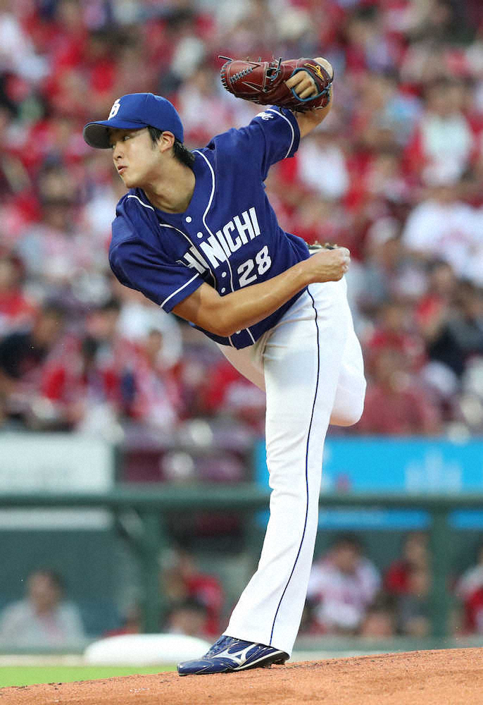 【画像・写真】中日・梅津、7回3失点力投も初黒星　4戦4勝ならず「むちゃくちゃ悔しい」