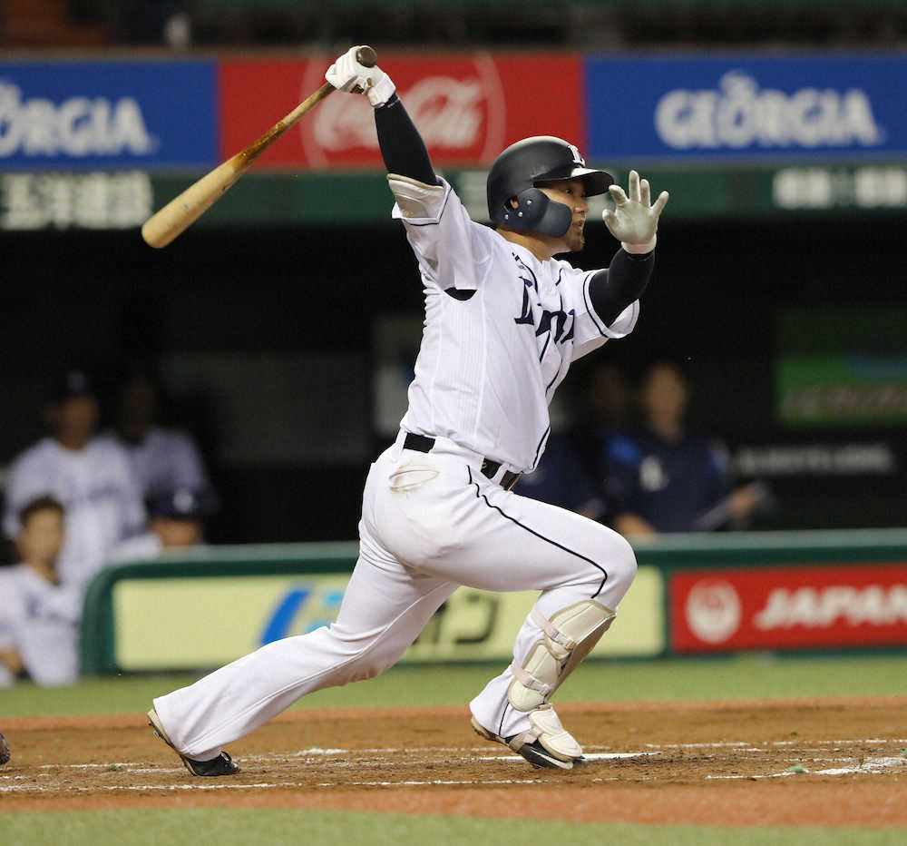 【画像・写真】西武、森の満塁一掃打で3点先制！勝てば今季初首位　ソフトBと0・5差天王山